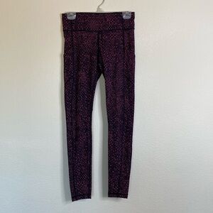 Lululemon speed tights women’s six 6 shatter weave dust coral EUC